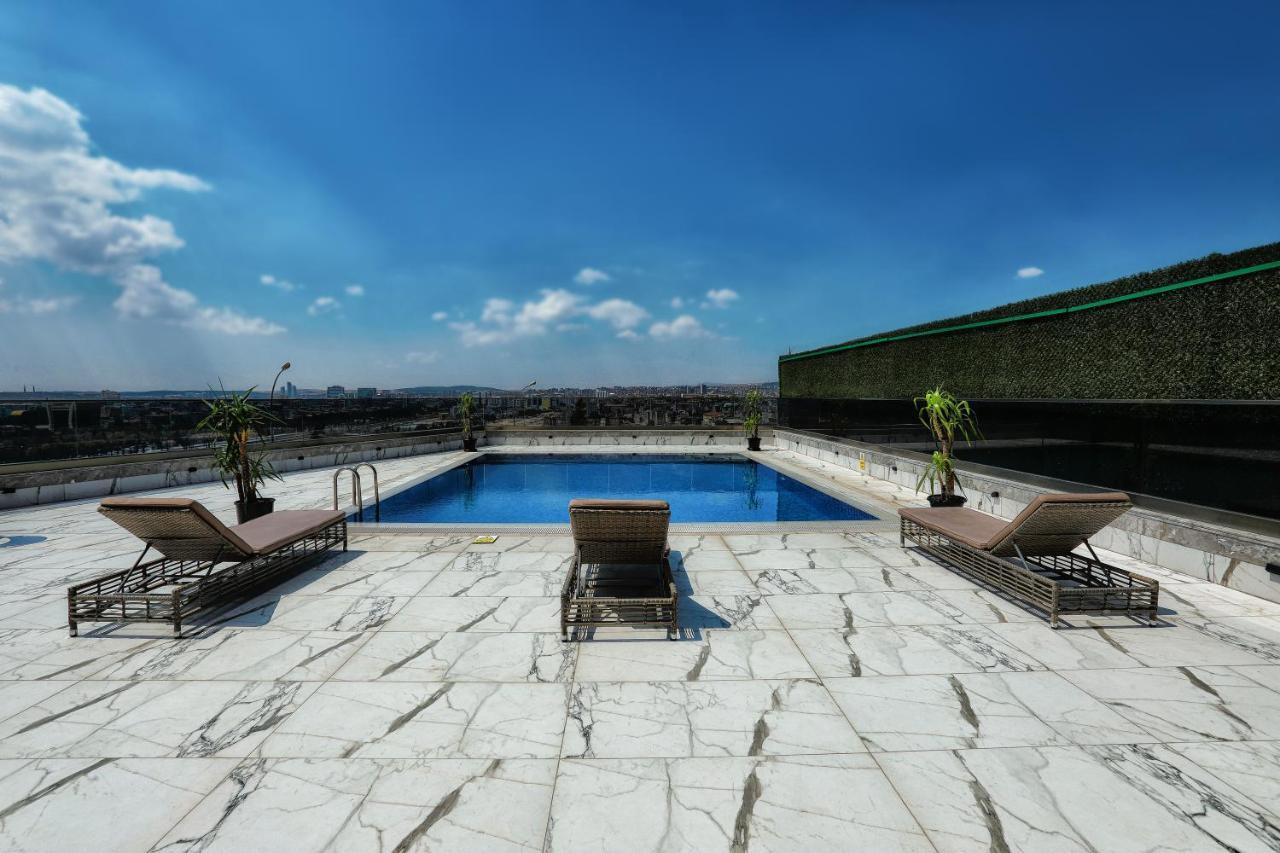 The Green Park Gaziantep Bagian luar foto Rooftop pool
